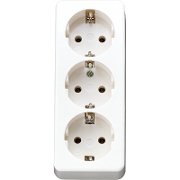 3-gang SCHUKO® socket - JUNG (pavadinimas tikslinamas)