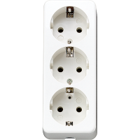 3-gang SCHUKO® socket - JUNG (pavadinimas tikslinamas)