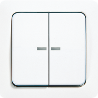 2-gang rocker for switch and push-button - JUNG (pavadinimas tikslinamas)