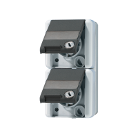 2-gang SCHUKO® socket with safety lock - JUNG (pavadinimas tikslinamas)