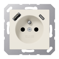 Socket fren/belg with USB type AC - JUNG (pavadinimas tikslinamas)