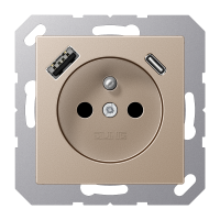 Socket fren/belg with USB type AC - JUNG (pavadinimas tikslinamas)