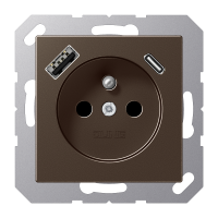 Socket fren/belg with USB type AC - JUNG (pavadinimas tikslinamas)