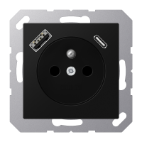 Socket fren/belg with USB type AC - JUNG (pavadinimas tikslinamas)