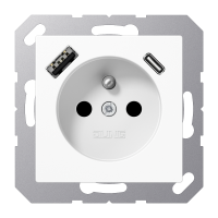 Socket fren/belg with USB type AC - JUNG (pavadinimas tikslinamas)