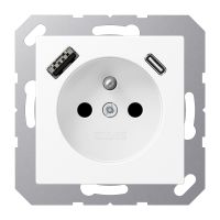 Socket fren/belg with USB type AC - JUNG (pavadinimas tikslinamas)