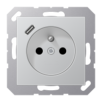 Socket fren/belg with USB type C - JUNG (pavadinimas tikslinamas)