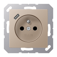 Socket fren/belg with USB type C - JUNG (pavadinimas tikslinamas)