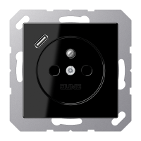 Socket fren/belg with USB type C - JUNG (pavadinimas tikslinamas)