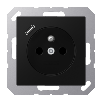 Socket fren/belg with USB type C - JUNG (pavadinimas tikslinamas)