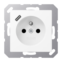 Socket fren/belg with USB type C - JUNG (pavadinimas tikslinamas)