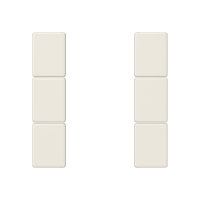 cover kit 3-gang, complete - JUNG (pavadinimas tikslinamas)
