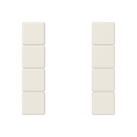 Cover kit 4-gang, complete - JUNG (pavadinimas tikslinamas)