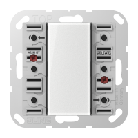 Universal push-button module 3-gang - JUNG (pavadinimas tikslinamas)