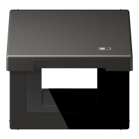 Hinged lid USB with centre plate - JUNG (pavadinimas tikslinamas)