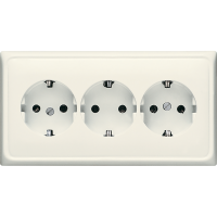 3-gang SCHUKO- socket - JUNG (pavadinimas tikslinamas)