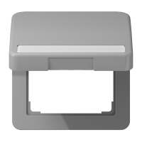 c.plate w.hinged lid/ inscrip. plate - JUNG (pavadinimas tikslinamas)