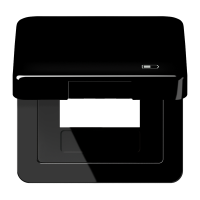 Hinged lid USB with centre plate - JUNG (pavadinimas tikslinamas)