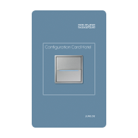 Configuration card RFID - JUNG (pavadinimas tikslinamas)