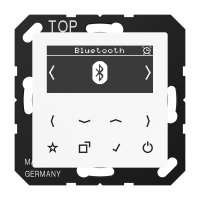 Radio imtuvas su ekranu baltas bluetooth A - JUNG
