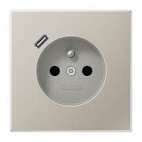Socket fren/belg with USB type C - JUNG (pavadinimas tikslinamas)