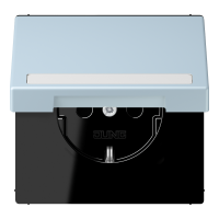 SCHUKO socket, with hinged lid, with ins - JUNG (pavadinimas tikslinamas)