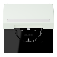 SCHUKO socket, with hinged lid, with ins - JUNG (pavadinimas tikslinamas)