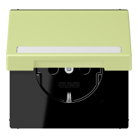 SCHUKO socket, with hinged lid, with ins - JUNG (pavadinimas tikslinamas)