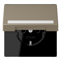 SCHUKO socket, with hinged lid, with ins - JUNG (pavadinimas tikslinamas)