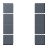 cover kit 4-gang, complete LC4320U - JUNG (pavadinimas tikslinamas)