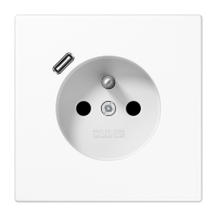 Socket fren/belg with USB type C - JUNG (pavadinimas tikslinamas)