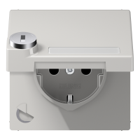 Schuko socket with hinged lid - JUNG (pavadinimas tikslinamas)