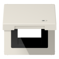 Hinged lid USB with centre plate - JUNG (pavadinimas tikslinamas)
