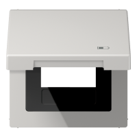 Hinged lid USB with centre plate - JUNG (pavadinimas tikslinamas)