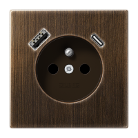 Socket fren/belg with USB type AC - JUNG (pavadinimas tikslinamas)