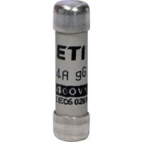 Saugiklis 4A 8x32mm gG 400V AC CH8 cilindrinis - ETI