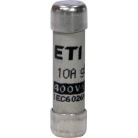 Saugiklis 10A 8x32mm gG 400V AC CH8 cilindrinis - ETI