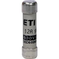 Saugiklis 12A 8x32mm gG 400V AC CH8 cilindrinis - ETI