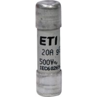 Saugiklis 20A 10x38mm gG 500V AC CH10 cilindrinis - ETI