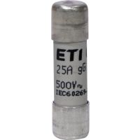 Saugiklis 25A 10x38mm gG 500V AC CH10 cilindrinis - ETI