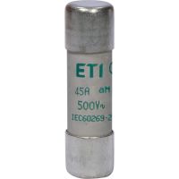 Saugiklis 45A 14x51mm aM 500V AC CH14 cilindrinis - ETI