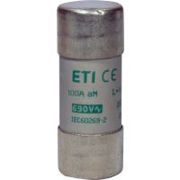 Saugiklis 100A 22x58mm aM 500V AC CH22 cilindrinis - ETI