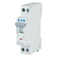 Automatas 1P+N 16A C 6kA 1 modulio PLN6-C16/1N-DE - EATON