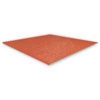 Paklotas aliuminis 300x260mm raudonos spalvos SingleHook FlatTile sheet metal - K2 SYSTEMS