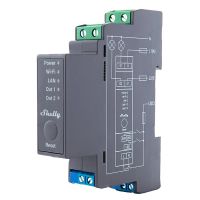 Relė išmanioji 2P 25A 110-240V AC ant DIN bėgelio Shelly Pro 2 - SHELLY