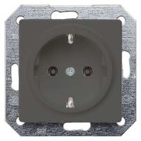 Lizdas p/t SCHUKO carbon metallic 16A 250V DELTA LINE - SIEMENS