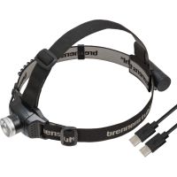 Žibintuvėlis ant galvos LED IP44 250lm įkraunamas 40val. 3.7V/2.6Ah baterija su USB-C kabeliu KL251AF - BRENNENSTUHL