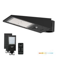 Šviestuvas gatvių LED 30W IP65 3000/4000K 4800lm su saulės panele, judesio jutikliu, valdymo pulteliu LED STREET 30W 2CCT IP65 Kobi Premium - KOBI