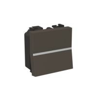 Mygtukas p/t viengubas antracito spalvos 2 modulių 16A 250V N2204.7 AN Zenit - ABB