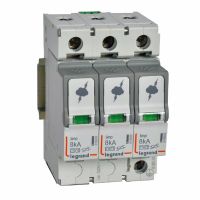 Apsauga viršįtampių 3P B+C 8/25kA 1+2 tipo SPD - LEGRAND